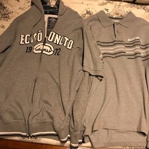 Ecko hoodie and shirt